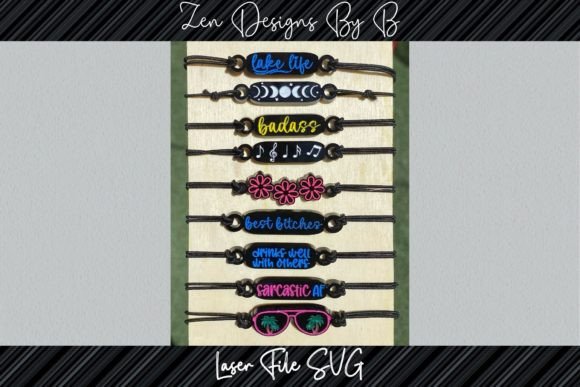 Bracelet Bundle of 9 Laser SVG for Creative Workflow Integration