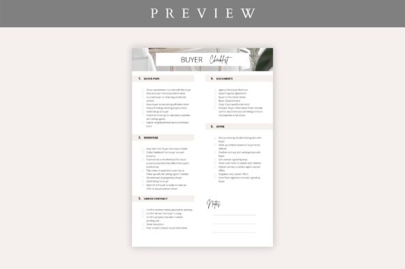 Buyer Checklist Real Estate Flyer