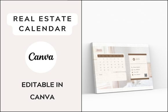 Editable Real Estate Calendar Template