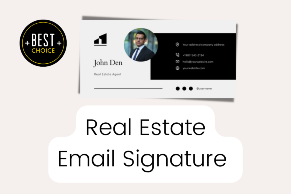 Editable Real Estate Email Signature Templates for Professional Agents