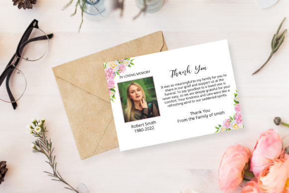 Funeral Thank You Card, Psd Template: A Practical Design Solution