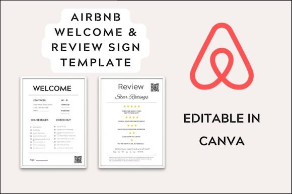 How to Use an Airbnb Welcome Review Sign Template for Your Rental Property