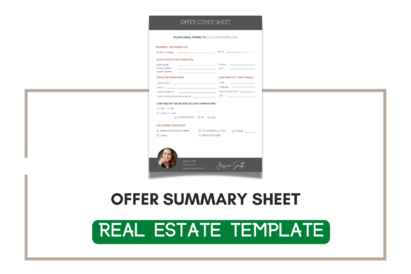 Maximize Efficiency with Editable Offer Summary Sheet Checklist